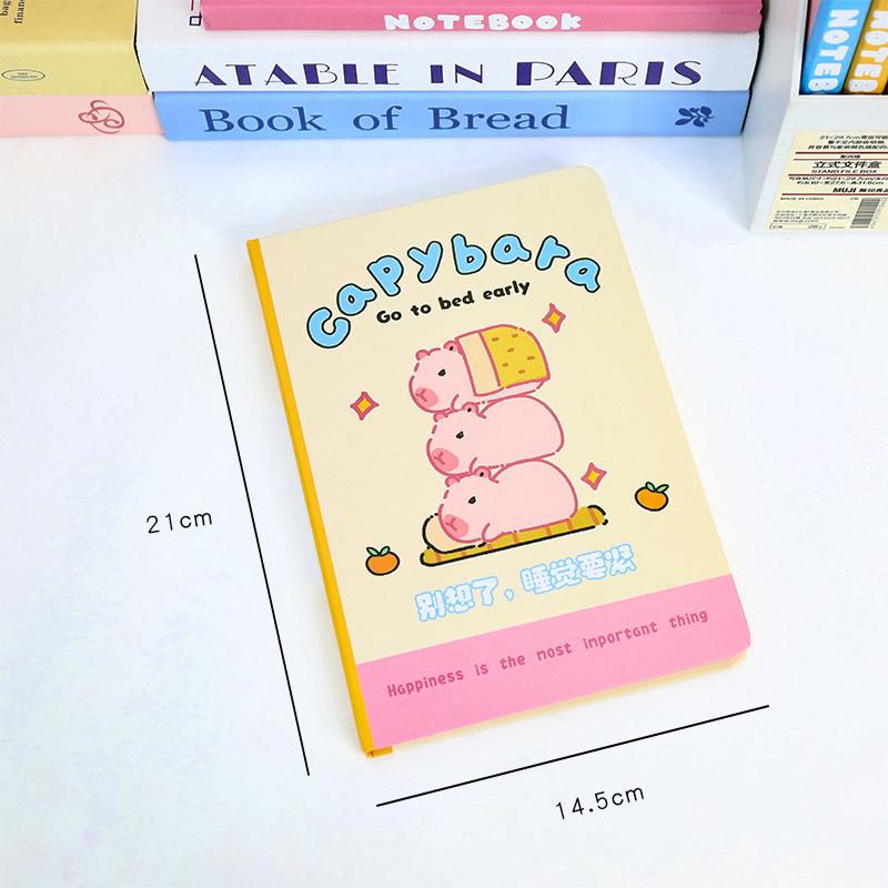 

Cartoon Capybara Themed Notebook Portable Cute Hand Account Creative Diary Planner Office Supplies Student Stationery Gifts