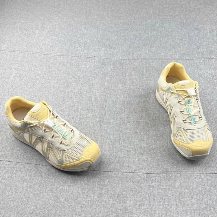 Soft leather single mesh hollow breathable non-slip sole running shoes women's new soft-sided sports and leisure shoes in summer 2025