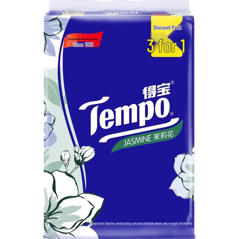 Tempo Jasmine Scent 4-Ply Facial Tissues
