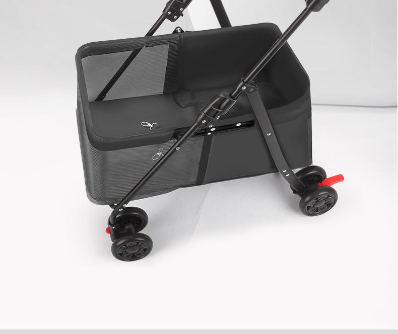 Lightweight Folding Pet Stroller for Cats & Small Dogs