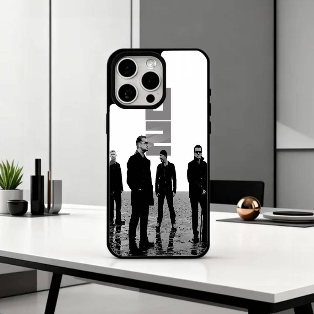 Band U-U2 Phone Case For iPhone17,16,15,14,13,12,11 Plus,Pro Max Magnetic For Magsafe Wireless Charging