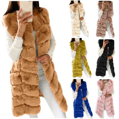 Fashion Womens Fall And Winter Faux Gilet Vest Sleeveless Waistcoat Body Warmer Jacket Coat