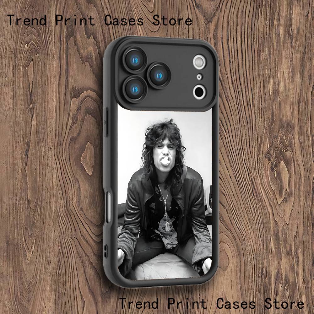

S-Steven T-Tyler A-Aerosmiths Case For iPhone 11,12,13,14,15,16,17,Max,Pro,Plus,Air,Mini Lens Protective Black Soft Shell iPhone 15 Plus
