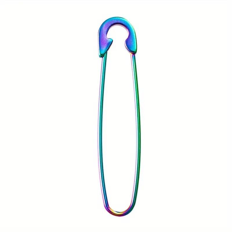Japanese Korean version pin stud earrings personalized neutral wind stainless steel puncture creative trend ear buckle direct sales