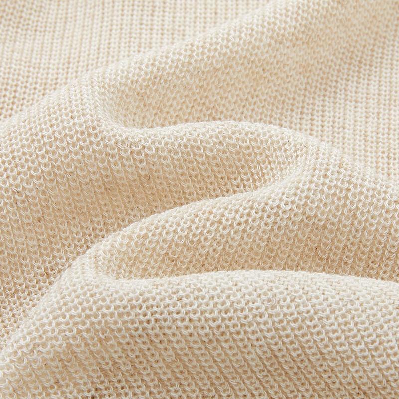 Demana Linen Blend Minimalist Knit Top