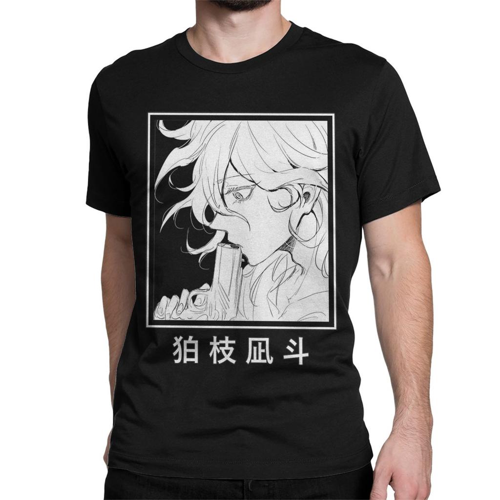 Nagito Komaeda Gun Manga TShirts for Men Women Danganronpa Awesome Cotton Tee Shirt Crewneck Short Sleeve T Shirts Clothes