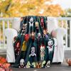 Halloween horror Theme Printed Blanket - Perfect for Couch, Bed, Travel & Outdoor Use | Machine Washable, Cozy & Durable.