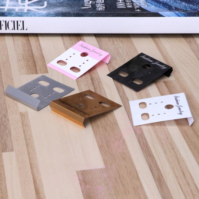 100Pcs Earring Cards Plastic Display Earring Card Holder for Jewelry Accessory