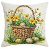 New Easter Pillowcase Country Cartoon Rabbit Easter Egg Pillowcase Sofa Cushion Pillowcase