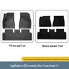 Eco-Friendly TPE Floor Mats for 2023 Tesla Model 3 - All-Weather Piano Style