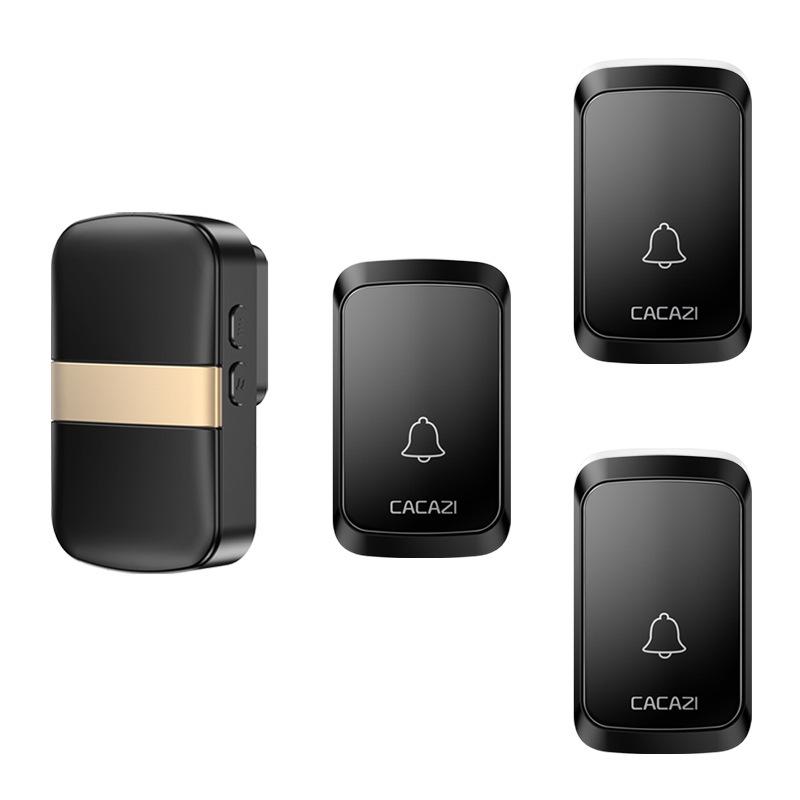 Wireless Waterproof Doorbell with No-Battery Receiver & Long-Range Elderly Call Button