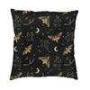 Halloween Witchcraft Witch Cushion Cover Soft Gothic Crow Cat Throw Pillow Case for Sofa Square Pillowcase Bedroom Decoration