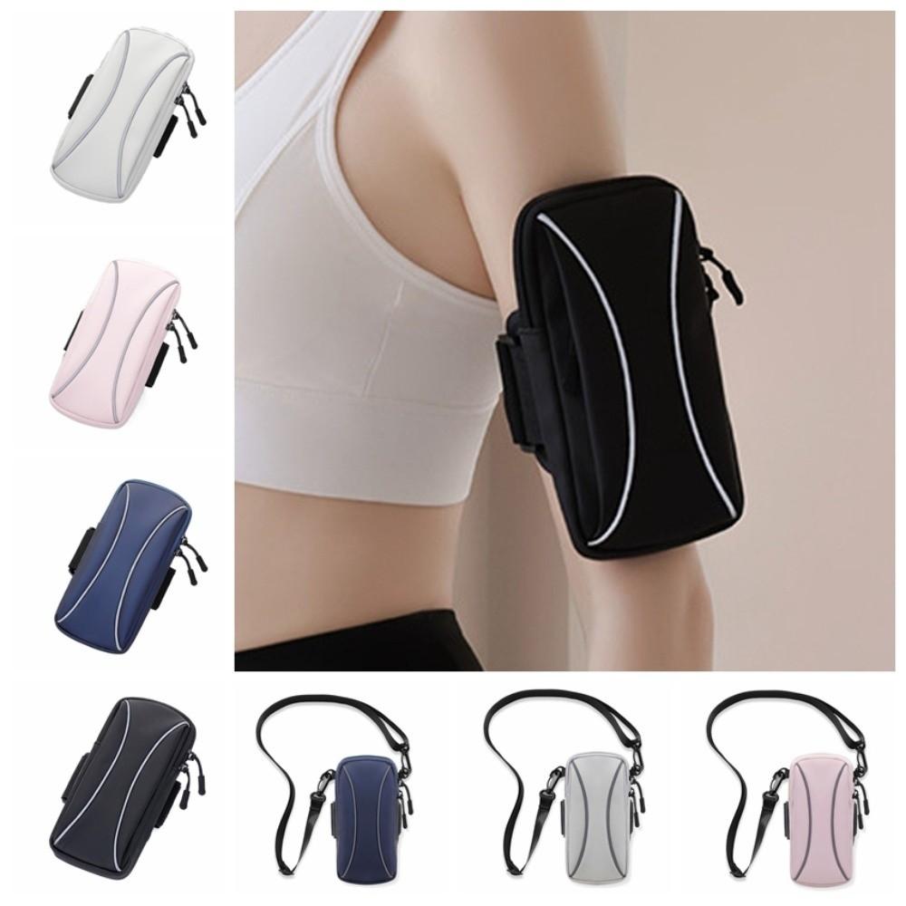 

Shoulder Belt Running Phone Arm Bag Waterproof Sports Phone Bag Night Run Jogging black style 1