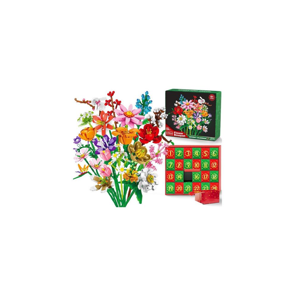 Daisy Bouquet Building Blocks Flower Bouquet Advent Calendar For Adults Kids 24 Days Christmas Countdown Calendars With 24 Types Flowers