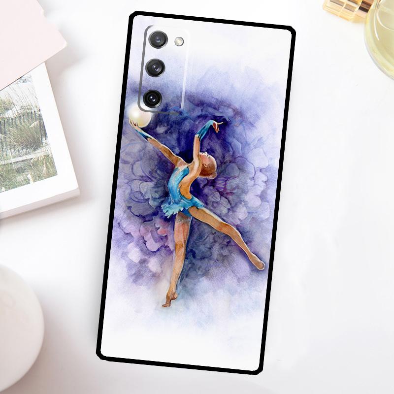Gymnastics Oil Painting Phone Case For Samsung Galaxy S26 S25 S24 S23 Ultra S20 FE S21 FE S22 Plus S10 S25 FE Cover