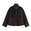 Original Winter Jacket Double-Sided Fur Jacket Women's Loose Fit Long Sleeve Zipper Outerwear Coats Jacket Women