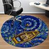 1pc Boat Starry Office Round Rug, Non-slip, Soft and Durable Office Rug for Interior Decoration, Perfect for Office, Beautiful Decoration yy260323092