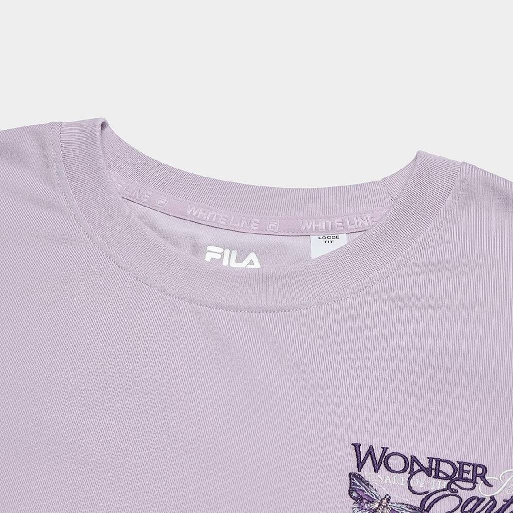 New FILA x M.C.ESCHER SS25 T Shirt Women's Bright Purple Pink F11W538115F-PK