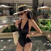 Swimsuit Women's Sexy One-piece Small Chest Gathered To Cover Belly Show Slimming Conservative Student's Pure Desire Hot
