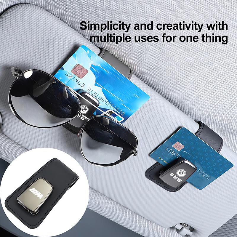 Car Sunshade Storage Bracket Auto Interior Glasses Clip For BMW X3 X4 X5 E61 E62 E93 GT G30 G20 G05 G11 E48 Series I3 I4 G07 G06 OL8