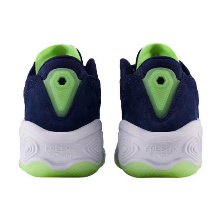 New Balance Fresh Foam BB V2 Sneakers da Basket Casual Unisex Blu Sbiancato Lime Glow Blu Sale Marino BBFRSHC2