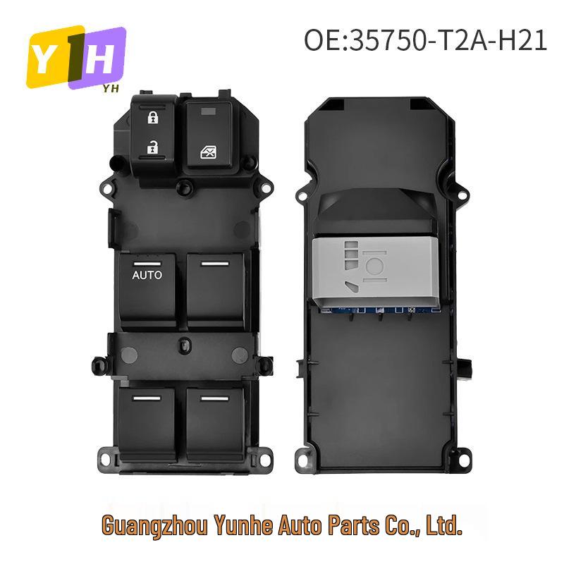 The 35750-T2A-H21 power window switch fits 2013-2016 Honda Accord models.