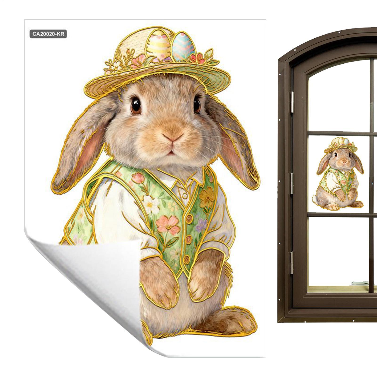 

Пасхальная наклейка на крышку унитаза Милый пасхальный кролик Яйцо Окно Наклейка на сиденье унитаза Декоративная наклейка на стекло Для ванной комнаты China Mainland