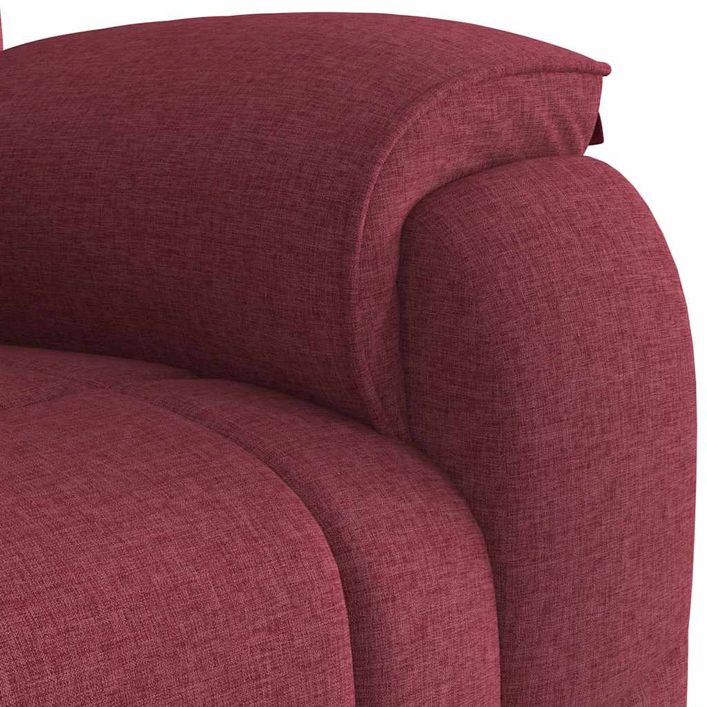 Relaxation Armchair Burgundy Fabric