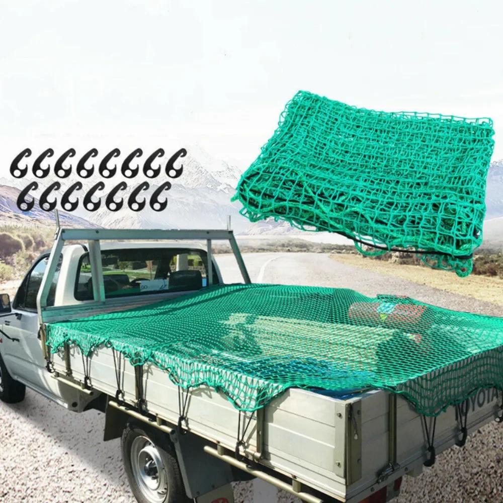 With 15Pcs Hooks Trailers Net Heavy Duty Cargo Net For Truck Trailer Mesh Bungee Cord For Trailer Truck Boat