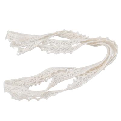 Spitze Beige Reine Baumwolle Kante DIY Kinderbekleidung Hut Tasche Accessoires Wellenspitze