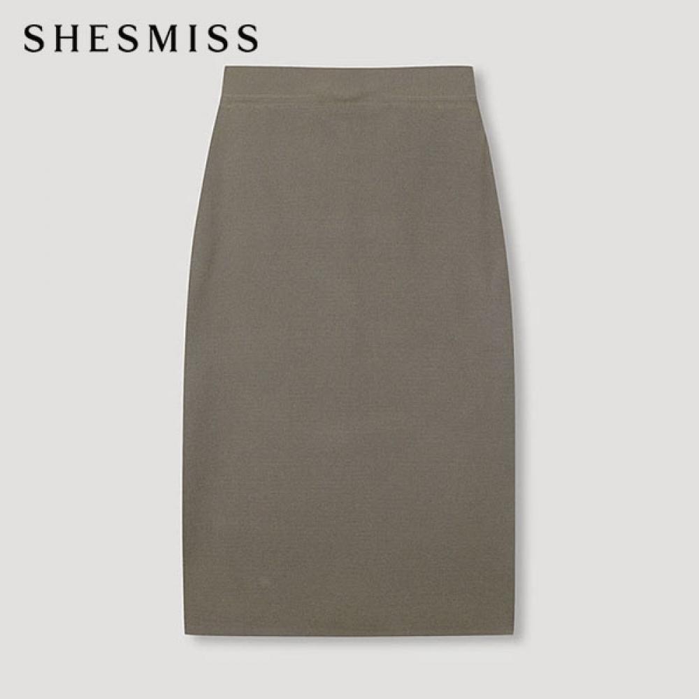

She S miSS Solid Knit Skirt SSkSkn22070 Br Braun/55