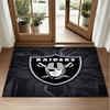 Las Vegas Raiders Design Crystal Velvet Rug Soft Decorative Mat for Bedroom Entrance