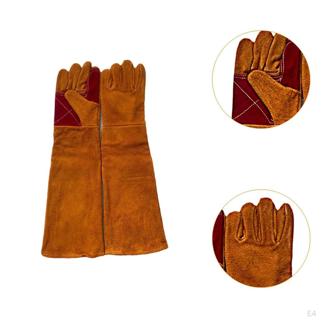 23.6 inch Animal Handling Anti Bite Gloves Welding Glove for BBQ