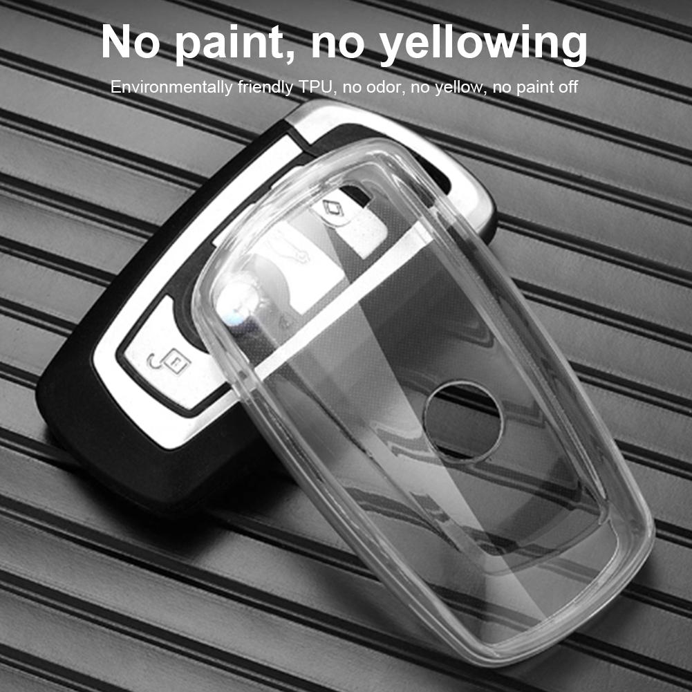 TPU Soft Car Transparent Key Case Remote Control Protect Cover For BMW X3 X4 G02 G05 X5 G07 X7 G30 G12 G11 G32 G31 5 7 Series I8 I12 I15 G01