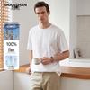 Herren T-Shirt mit kurzen Ärmeln aus 100% Leinen