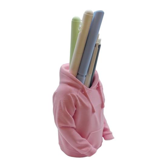 Suport de pixuri creativ Design unic de hanorac Organizator de birou imprimat 3D pentru pixuri, creioane, rigle, foarfece Depozitare spațioasă pe birou Birou, Școală