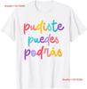 Multilingual Hispanic Heritage Spanish Teacher Maestra T Shirt Vintage Top For Everyday Wear Comfortable Stretched