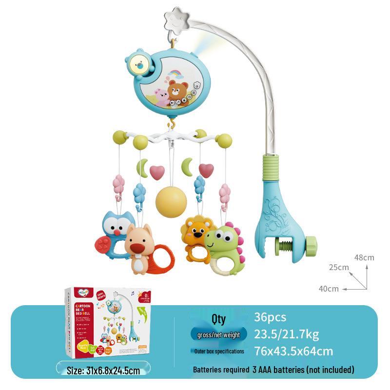 Multifunctional Rotating Music Crib Mobile – Soothing Toy for Newborns
