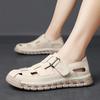 Flat Mens Beach Sandal Handmade Casual Sandals Hot Summer Leather Sandals for Men Outdoor Comfortable Man Roman Shoes Classical