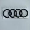 All hot A1 4-Ring logo ABS Black Car Hood Front Bonnet Grill Rear Trunk Emblem Badge Sticker A1 mark 30TFSI Quarrto Emblem