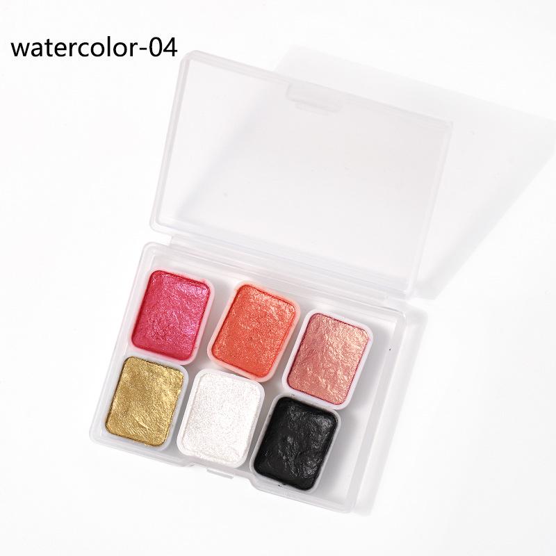 Vopsele Acuarelă Sidefate pentru Nail Art - Efecte Metalice Ombre & Marmură