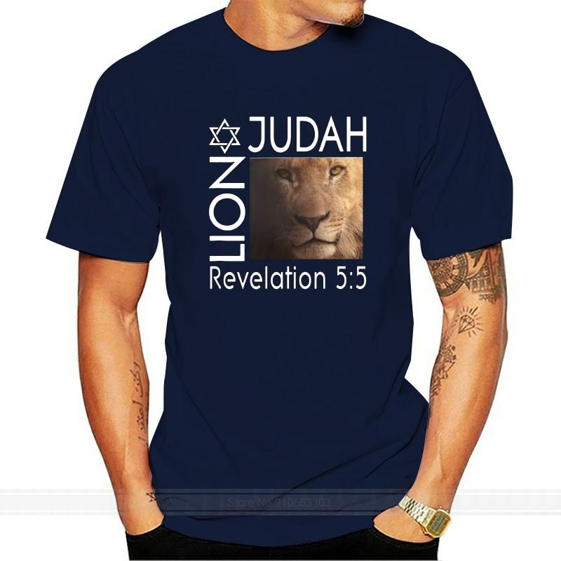 Summer Short Sleeve Plus Size Lion of Judah T Shirt Christian T Shirt Jesus Shirt