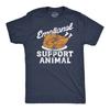 Mens Funny T Shirts Emotional Support Animal Turkey Sarcastic Thanksgiving