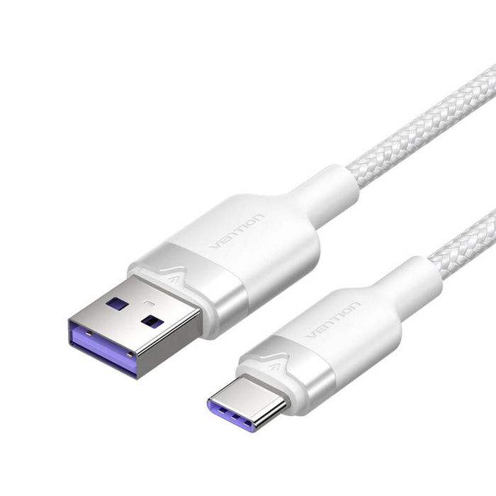 Câble Usb 2.0 A Vers Usb-C 6A Vention Pour Téléphones À Charge Rapide 2 M