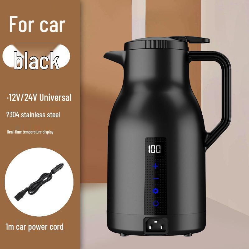 Universal Smart Car Electric Kettle - Large Capacity, Quick Boil, Insulated Cup