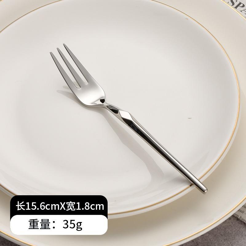 

Stainless steel knife, fork and spoon five-piece set restaurant steak knife thickened forged stone pattern western tableware dessert spoon and fork