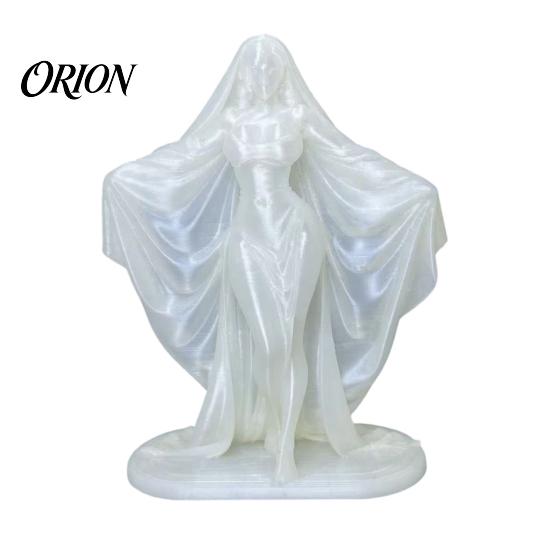 Gothic Style Soft Furnishings 3D Printed Goddess Statue, Minimalist Figurine, Modern Niche Home Accessories Mysterious Sculpture for Office Desk Shelf