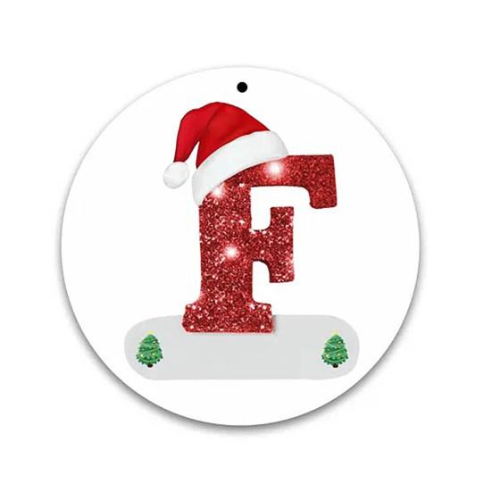 Weihnachtsanhänger, kreatives, personalisiertes Alphabet-Hängeornament für festliche Weihnachtsbaumdekoration