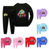5747 Kinder Jungen Mädchen The Wiggles Aufdruck Rundhals Nachtwäsche Pyjama T-Shirt Oberteil Hose Sets