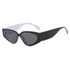 New Fashion Color Blocked Cat Eye Sunglasses Metal Frame UV400 Protection Versatile Sunscreen Driving